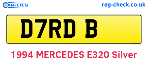 D7RDB are the vehicle registration plates.