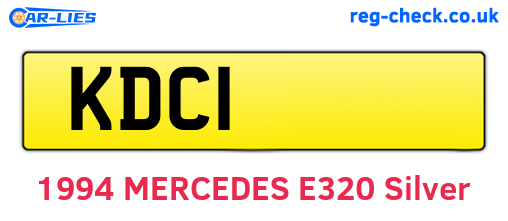 KDC1 are the vehicle registration plates.