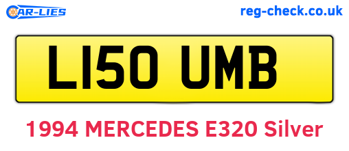L150UMB are the vehicle registration plates.