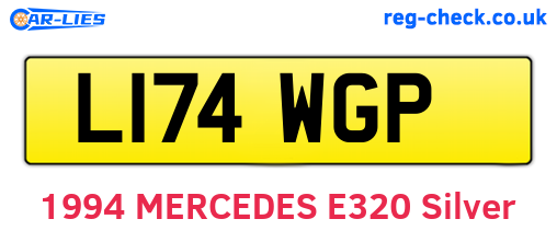 L174WGP are the vehicle registration plates.