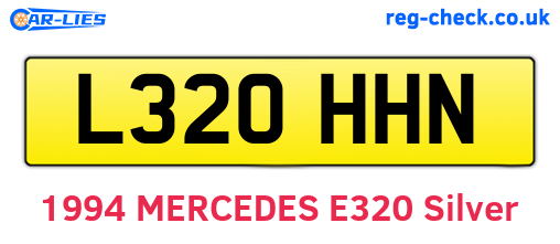 L320HHN are the vehicle registration plates.