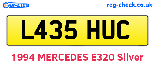 L435HUC are the vehicle registration plates.