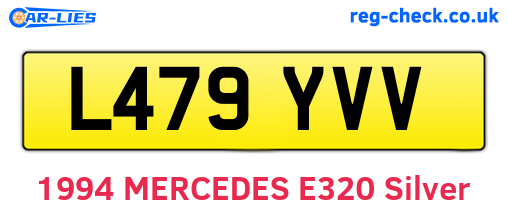 L479YVV are the vehicle registration plates.