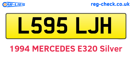 L595LJH are the vehicle registration plates.
