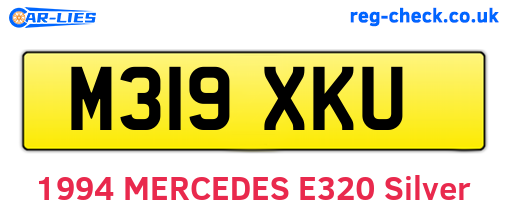 M319XKU are the vehicle registration plates.