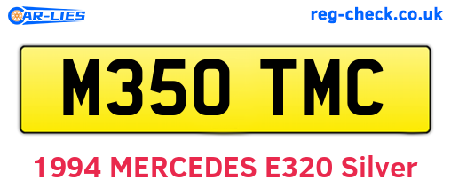 M350TMC are the vehicle registration plates.