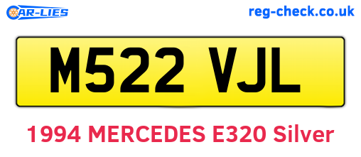 M522VJL are the vehicle registration plates.