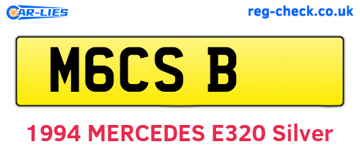 M6CSB are the vehicle registration plates.