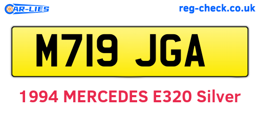 M719JGA are the vehicle registration plates.