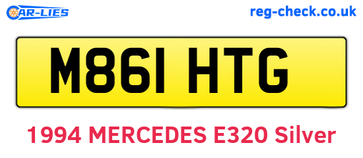 M861HTG are the vehicle registration plates.