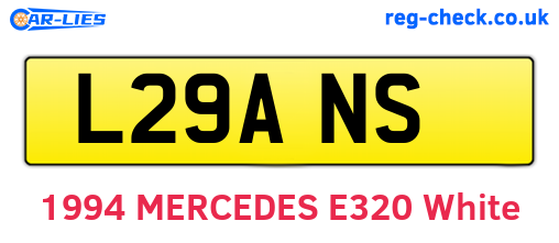 L29ANS are the vehicle registration plates.