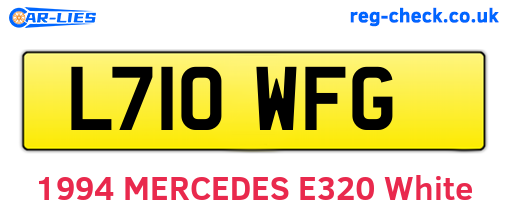 L710WFG are the vehicle registration plates.
