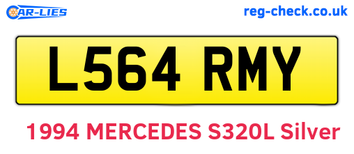 L564RMY are the vehicle registration plates.