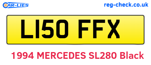 L150FFX are the vehicle registration plates.