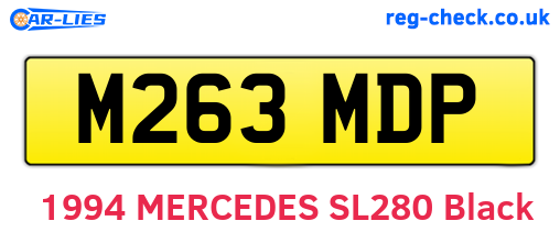 M263MDP are the vehicle registration plates.