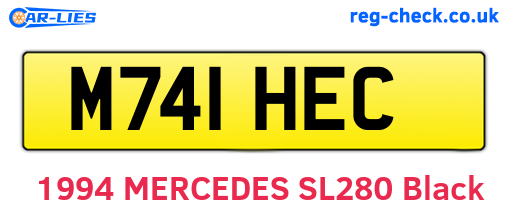 M741HEC are the vehicle registration plates.