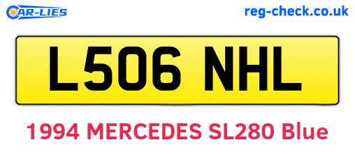 L506NHL are the vehicle registration plates.
