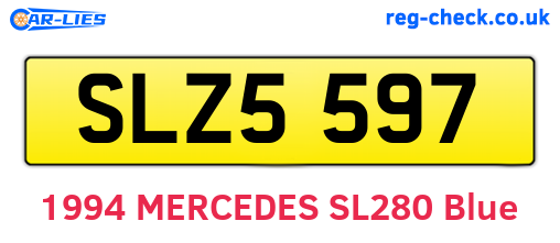 SLZ5597 are the vehicle registration plates.