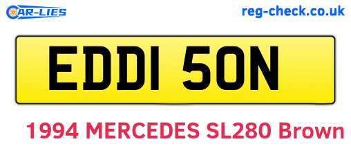 EDD150N are the vehicle registration plates.