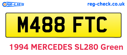 M488FTC are the vehicle registration plates.