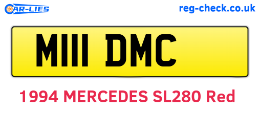 M111DMC are the vehicle registration plates.