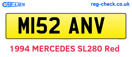 M152ANV are the vehicle registration plates.