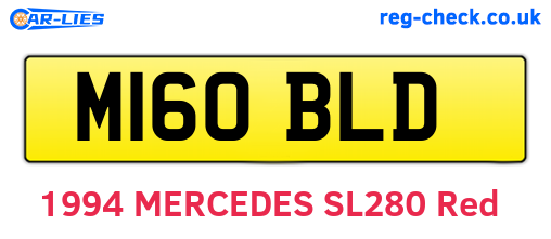 M160BLD are the vehicle registration plates.