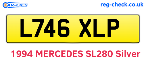L746XLP are the vehicle registration plates.