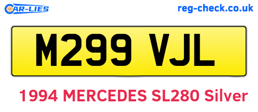 M299VJL are the vehicle registration plates.