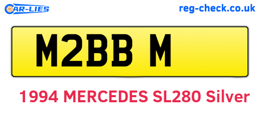 M2BBM are the vehicle registration plates.