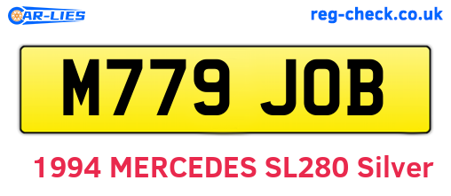M779JOB are the vehicle registration plates.