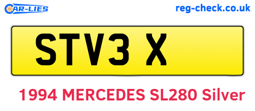 STV3X are the vehicle registration plates.