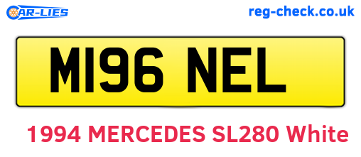M196NEL are the vehicle registration plates.
