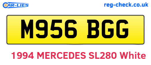 M956BGG are the vehicle registration plates.