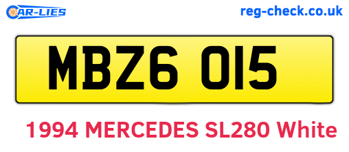 MBZ6015 are the vehicle registration plates.