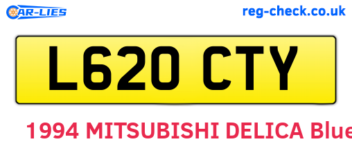 L620CTY are the vehicle registration plates.
