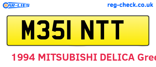 M351NTT are the vehicle registration plates.