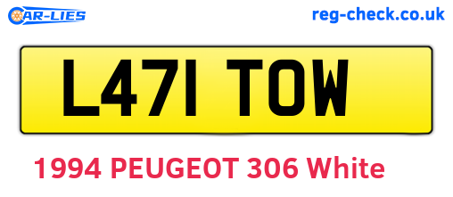 L471TOW are the vehicle registration plates.