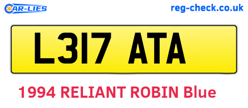 L317ATA are the vehicle registration plates.