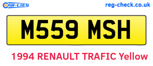 M559MSH are the vehicle registration plates.