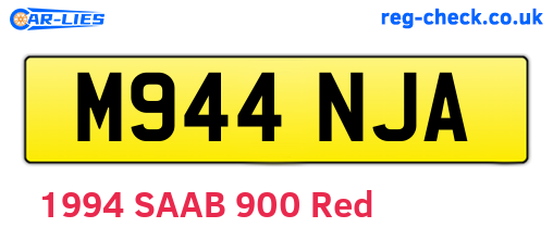 M944NJA are the vehicle registration plates.