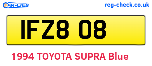 IFZ808 are the vehicle registration plates.