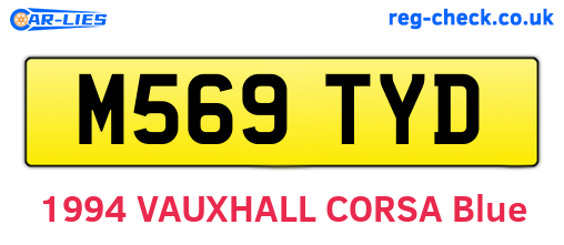 M569TYD are the vehicle registration plates.