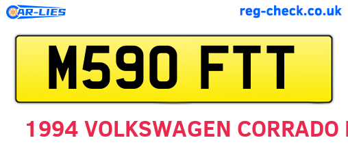 M590FTT are the vehicle registration plates.