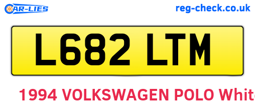 L682LTM are the vehicle registration plates.