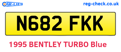 N682FKK are the vehicle registration plates.