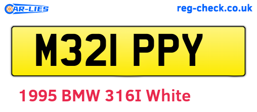 M321PPY are the vehicle registration plates.