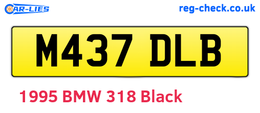 M437DLB are the vehicle registration plates.