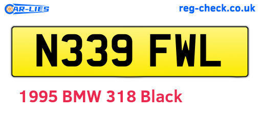 N339FWL are the vehicle registration plates.