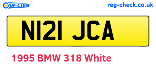 N121JCA are the vehicle registration plates.